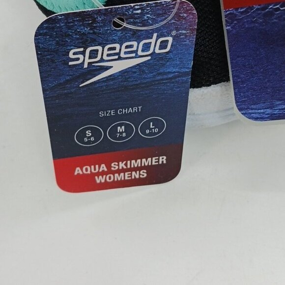 Speedo Water Shoes Gray Pink Slip On Mesh Aqua Skimmer Womens Size L 9/10 - Picture 4 of 6